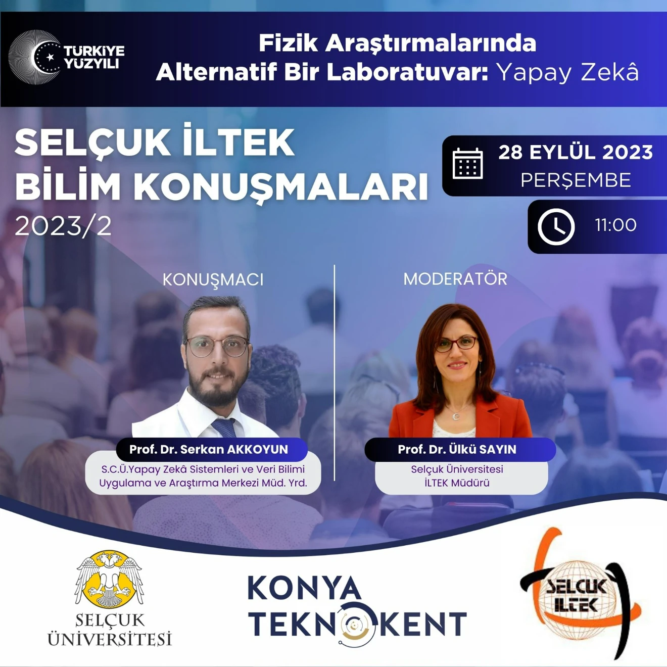 SELÇUK İLTEK BİLİM KONUŞMALARI 2023/2: "Fizik Araştırmalarında Alternatif Bir Laboratuvar: Yapay Zeka"